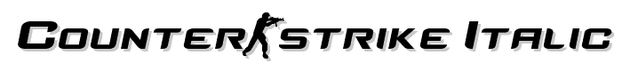 Counter-Strike Italic font